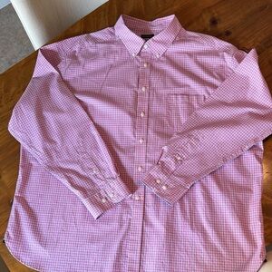 St Aisle. Men's Pink Checkered Shirt